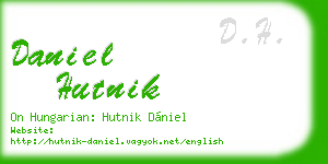 daniel hutnik business card